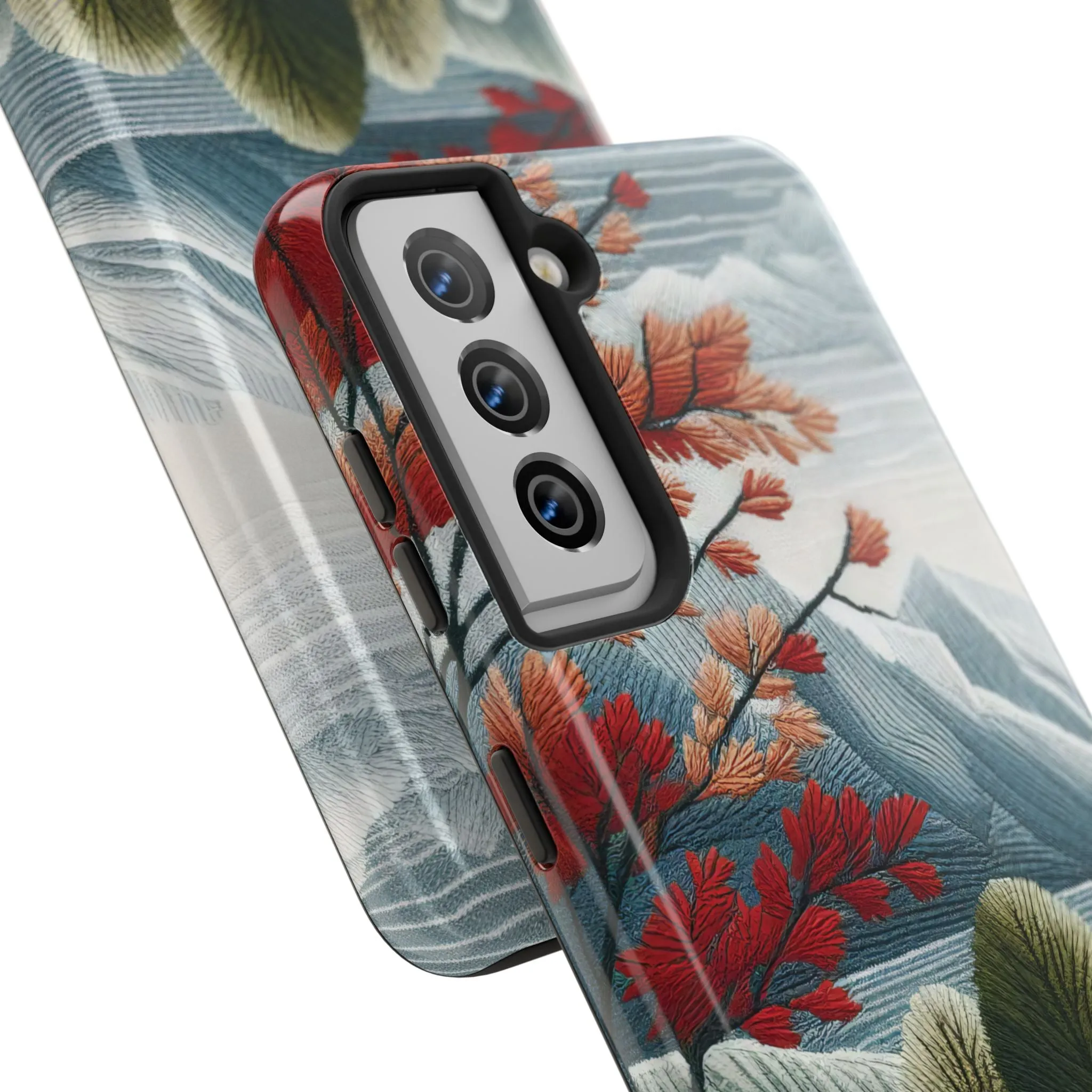 Nature-Inspired Tough Phone Cases - Vibrant Landscape Design for Outdoor Enthusiasts