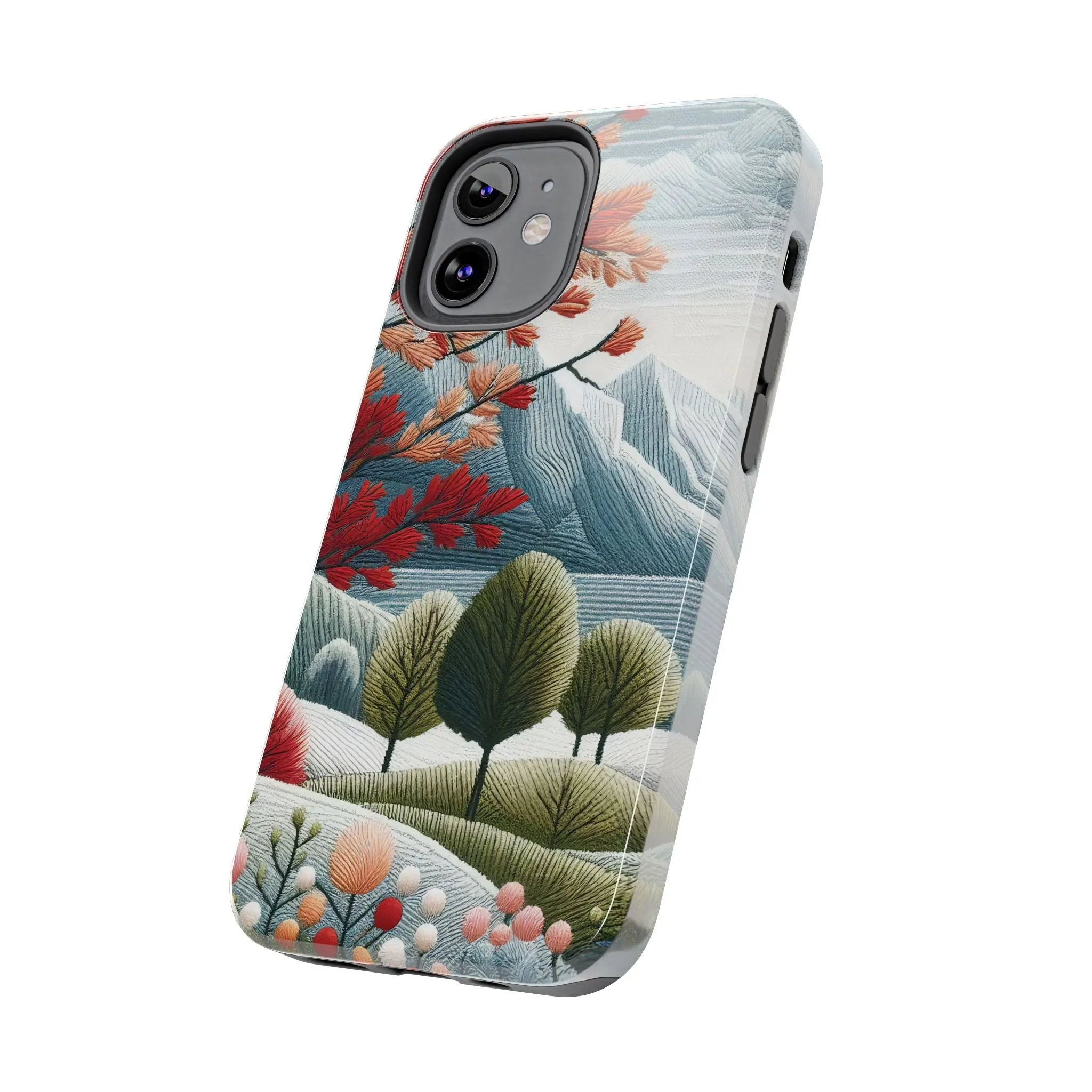 Nature-Inspired Tough Phone Cases - Vibrant Landscape Design for Outdoor Enthusiasts