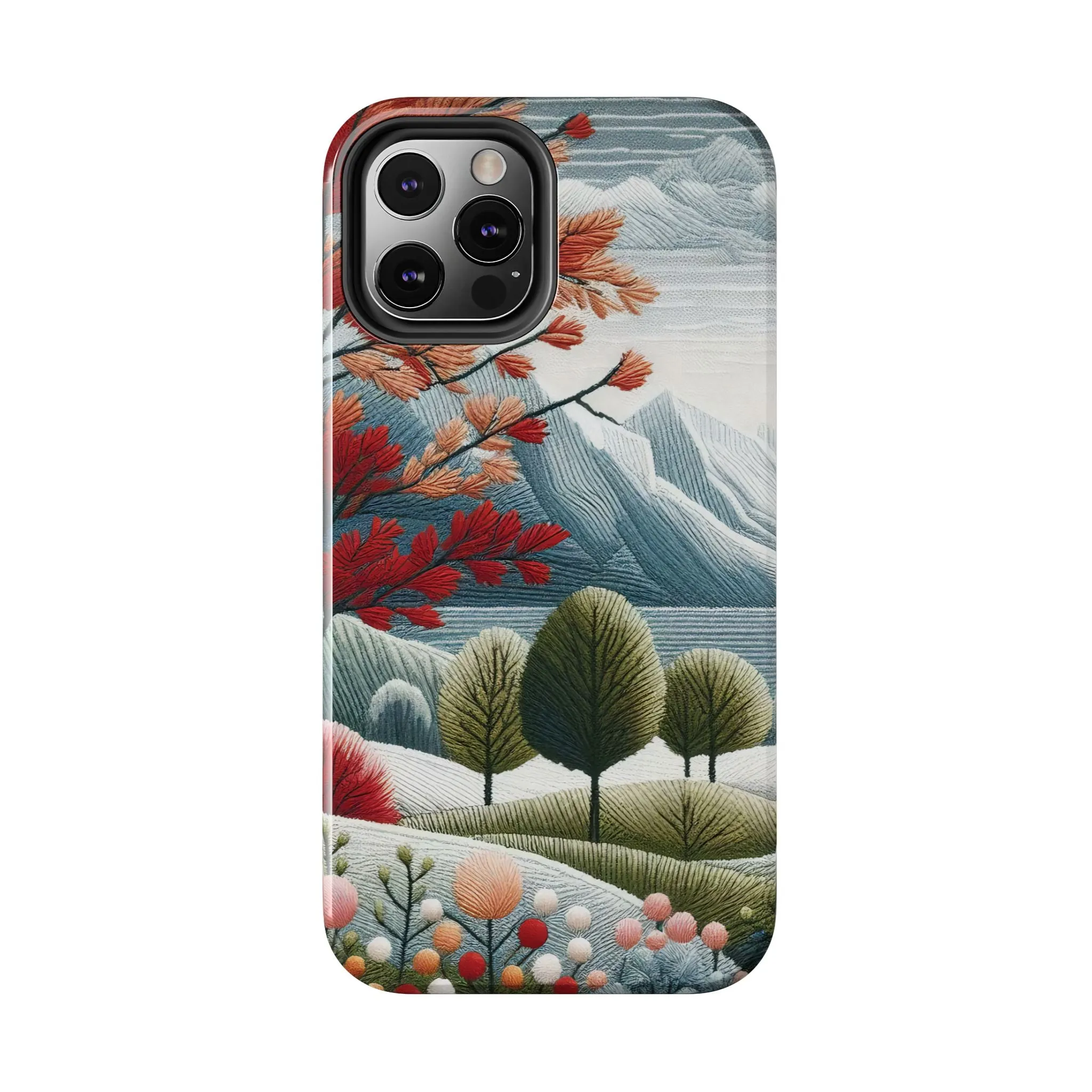 Nature-Inspired Tough Phone Cases - Vibrant Landscape Design for Outdoor Enthusiasts