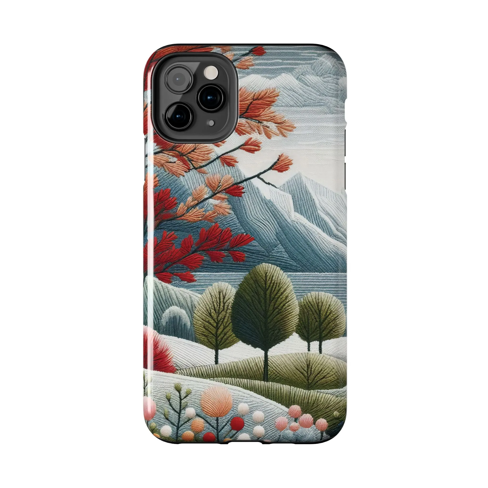 Nature-Inspired Tough Phone Cases - Vibrant Landscape Design for Outdoor Enthusiasts