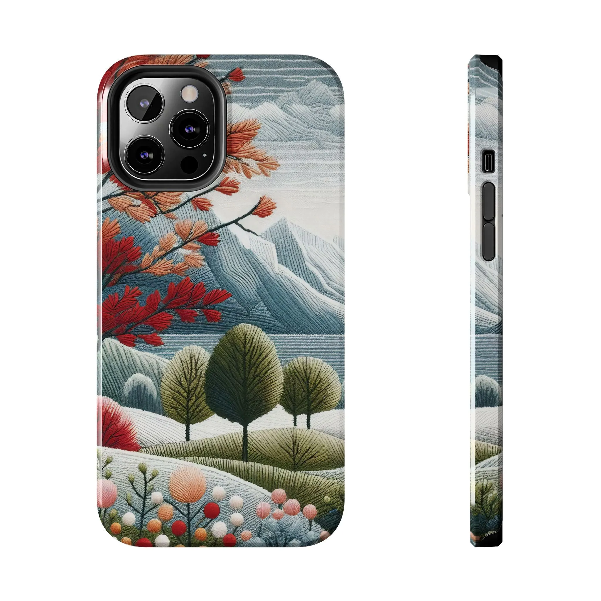 Nature-Inspired Tough Phone Cases - Vibrant Landscape Design for Outdoor Enthusiasts