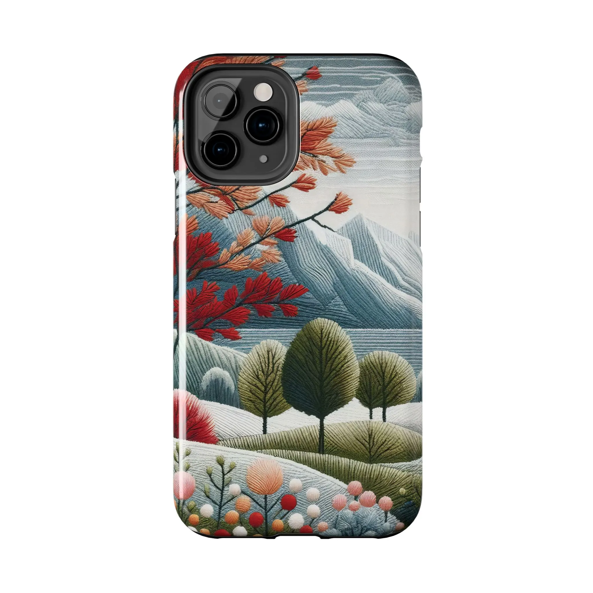 Nature-Inspired Tough Phone Cases - Vibrant Landscape Design for Outdoor Enthusiasts