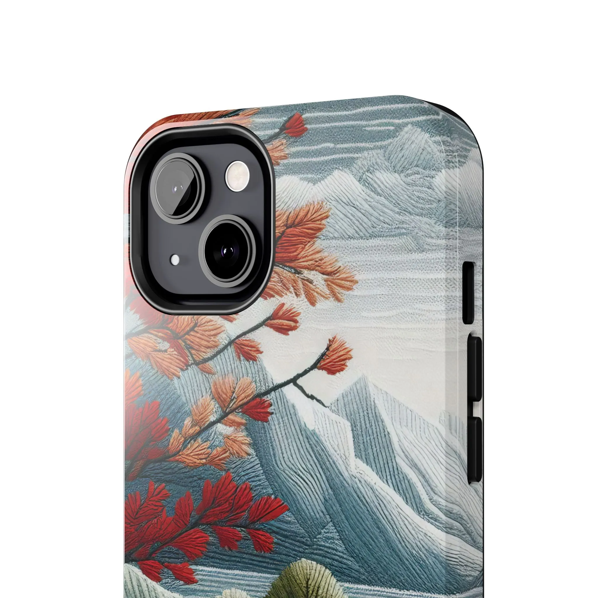 Nature-Inspired Tough Phone Cases - Vibrant Landscape Design for Outdoor Enthusiasts