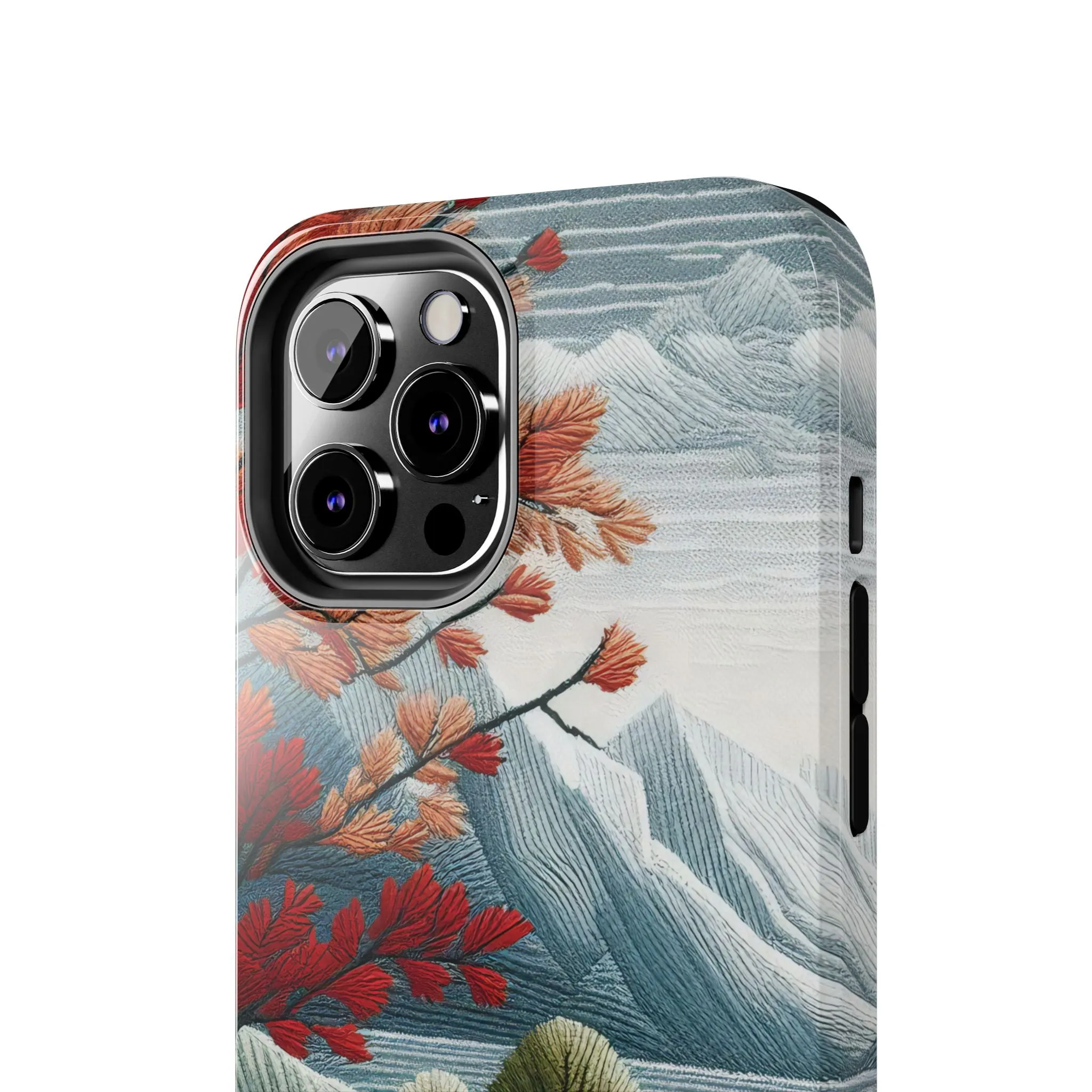 Nature-Inspired Tough Phone Cases - Vibrant Landscape Design for Outdoor Enthusiasts