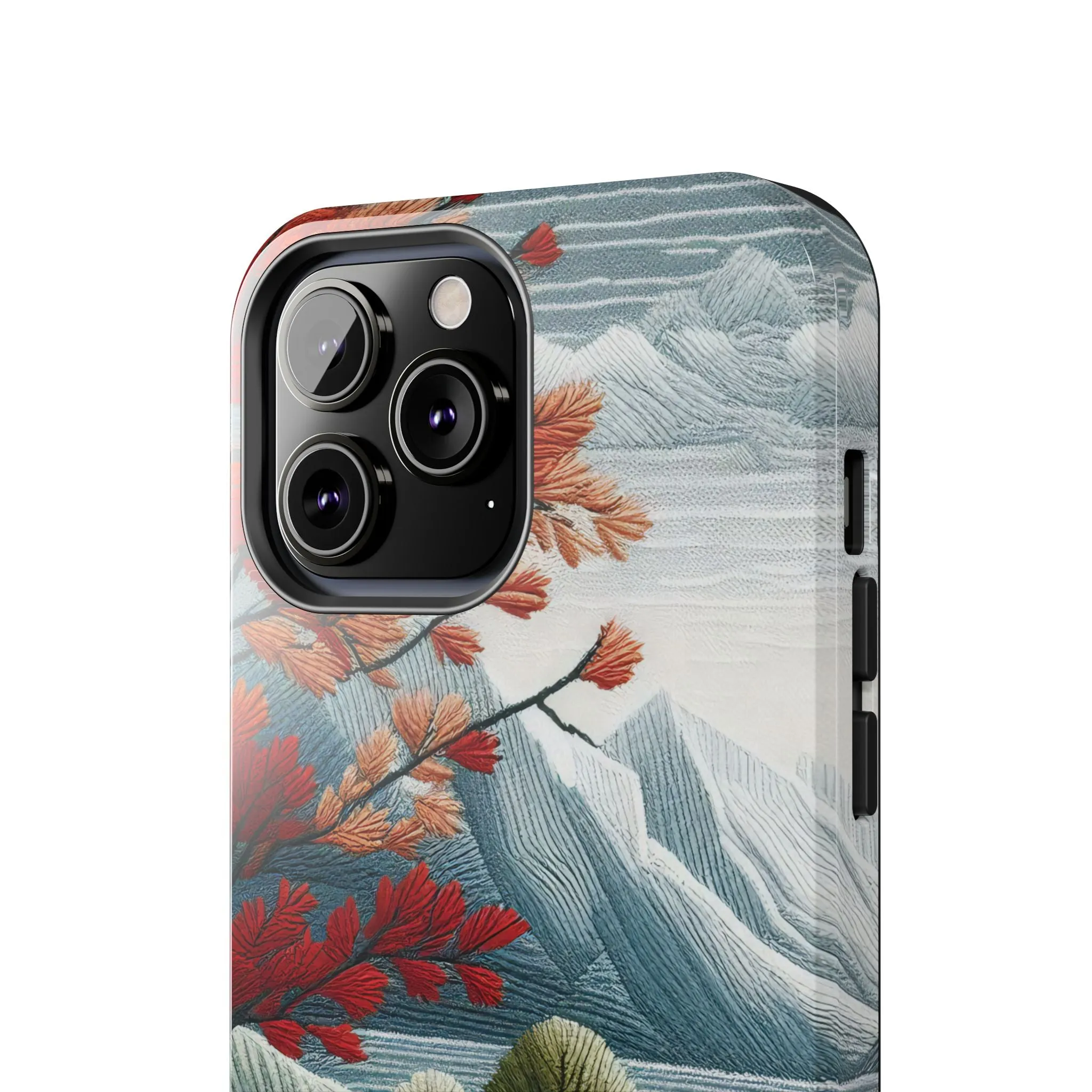 Nature-Inspired Tough Phone Cases - Vibrant Landscape Design for Outdoor Enthusiasts