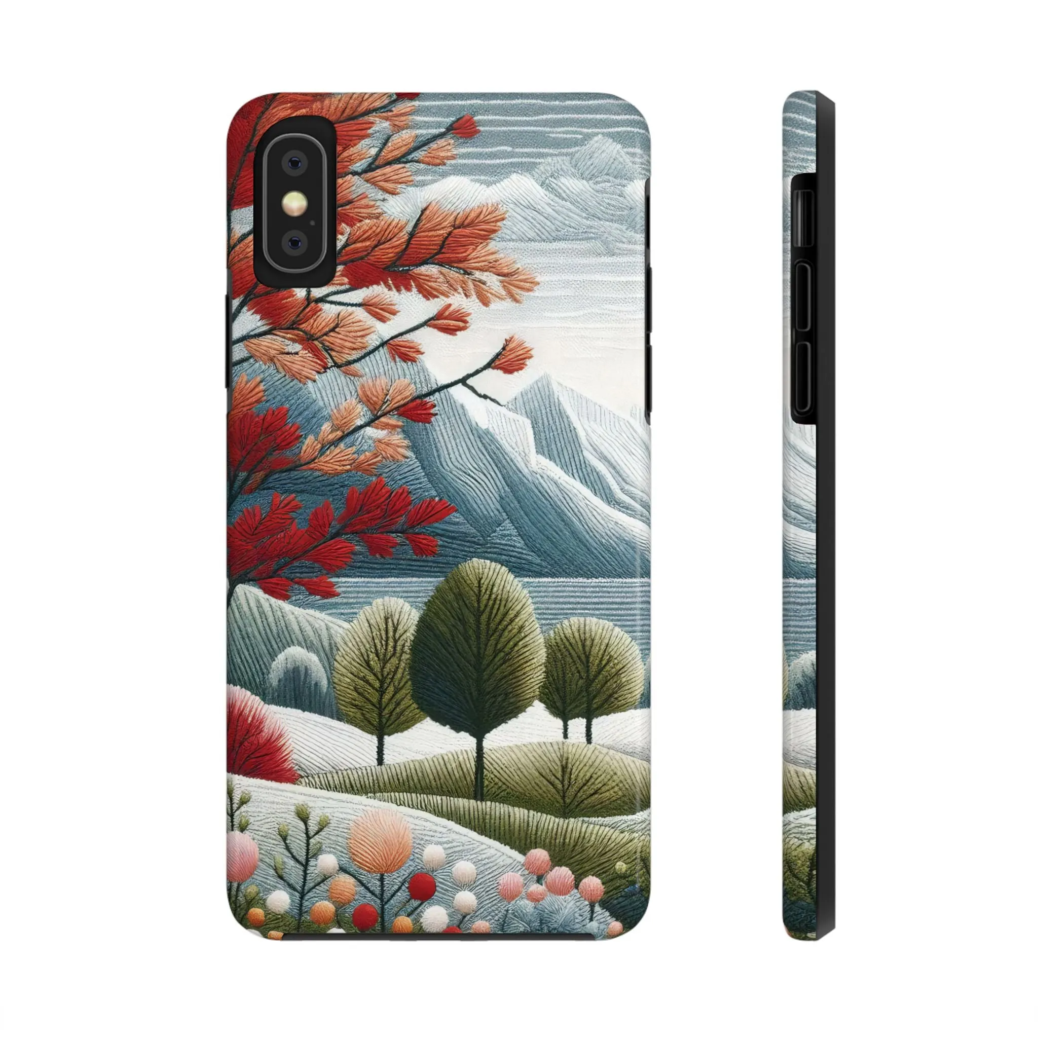 Nature-Inspired Tough Phone Cases - Vibrant Landscape Design for Outdoor Enthusiasts