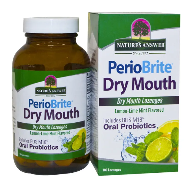 NATURE'S ANSWER - Periobrite Dry Mouth Lozenges - 100 Lozenges