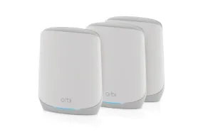 Netgear Orbi RBK763S | AX5400 Tri Band WiFi 6 Mesh System (3-Pack)