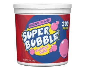 New & Improved Super Bubble Bubble Gum 300 ct. Tub