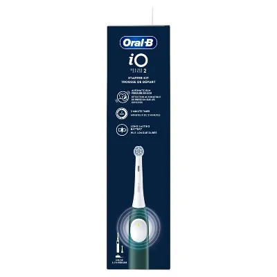 New - Oral-B iO Series 2 Electric Toothbrush Starter Kit - Forest Green