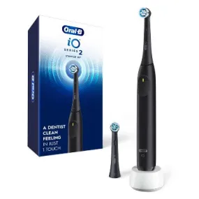 New - Oral-B iO Series 2 Electric Toothbrush Starter Kit - Night Black