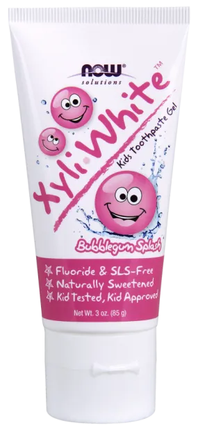 Now XyliWhite Bubblegum Splash Kids Toothpaste Gel (85g)