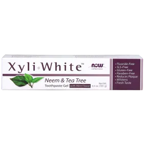 Now XyliWhite Neem & Tea Tree Toothpaste Gel with Mint Flavour (181g)