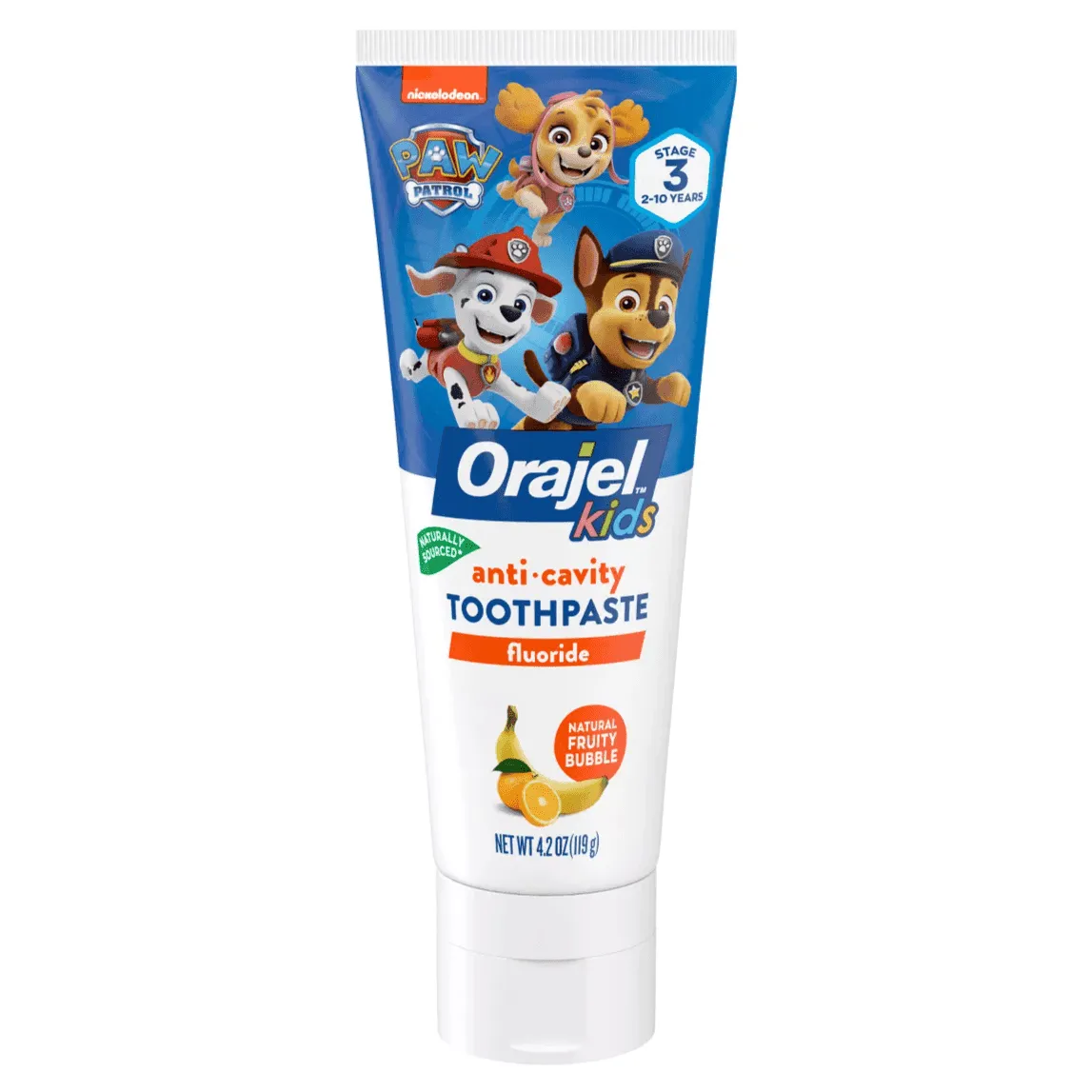 Orajel Kids Paw Patrol Anticavity Fluoride Toothpaste Fruity Bubble