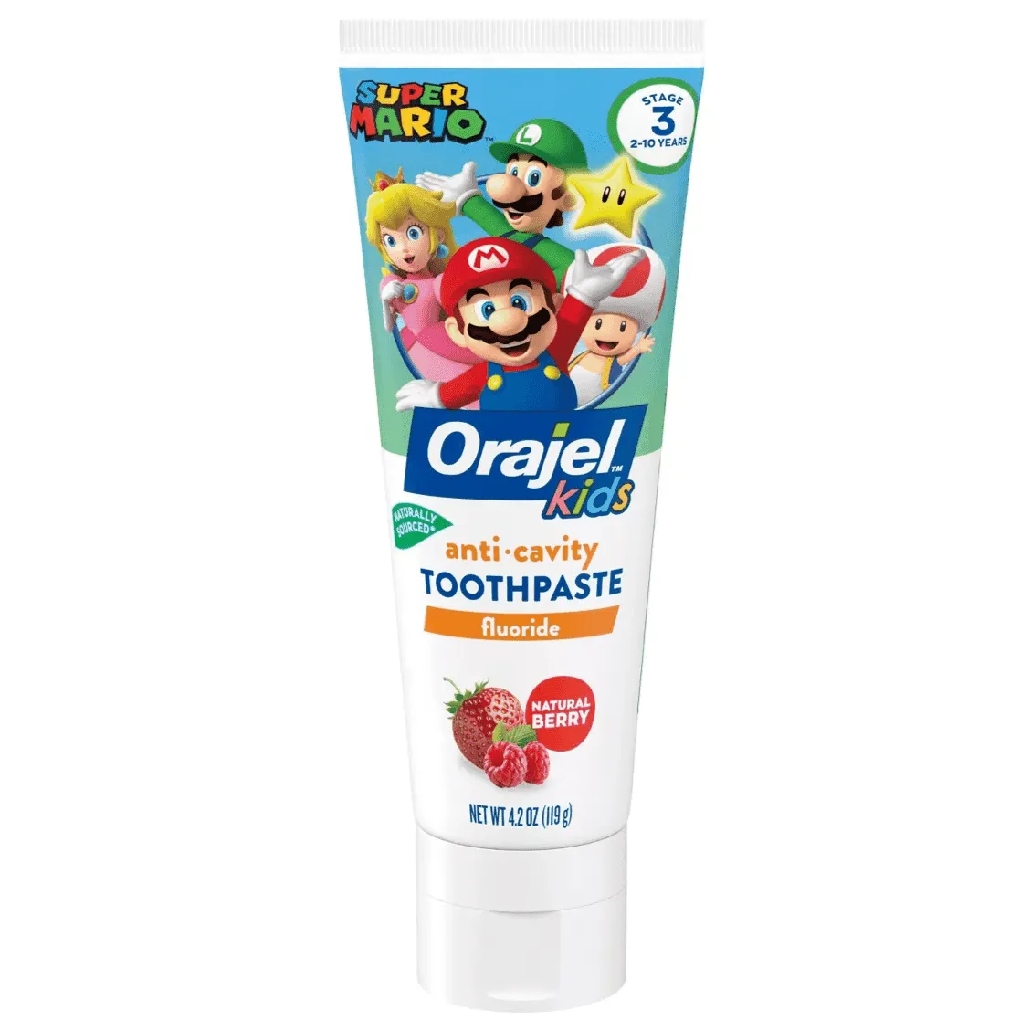 Orajel Kids' Super Mario Fluoride Toothpaste - 4.2oz