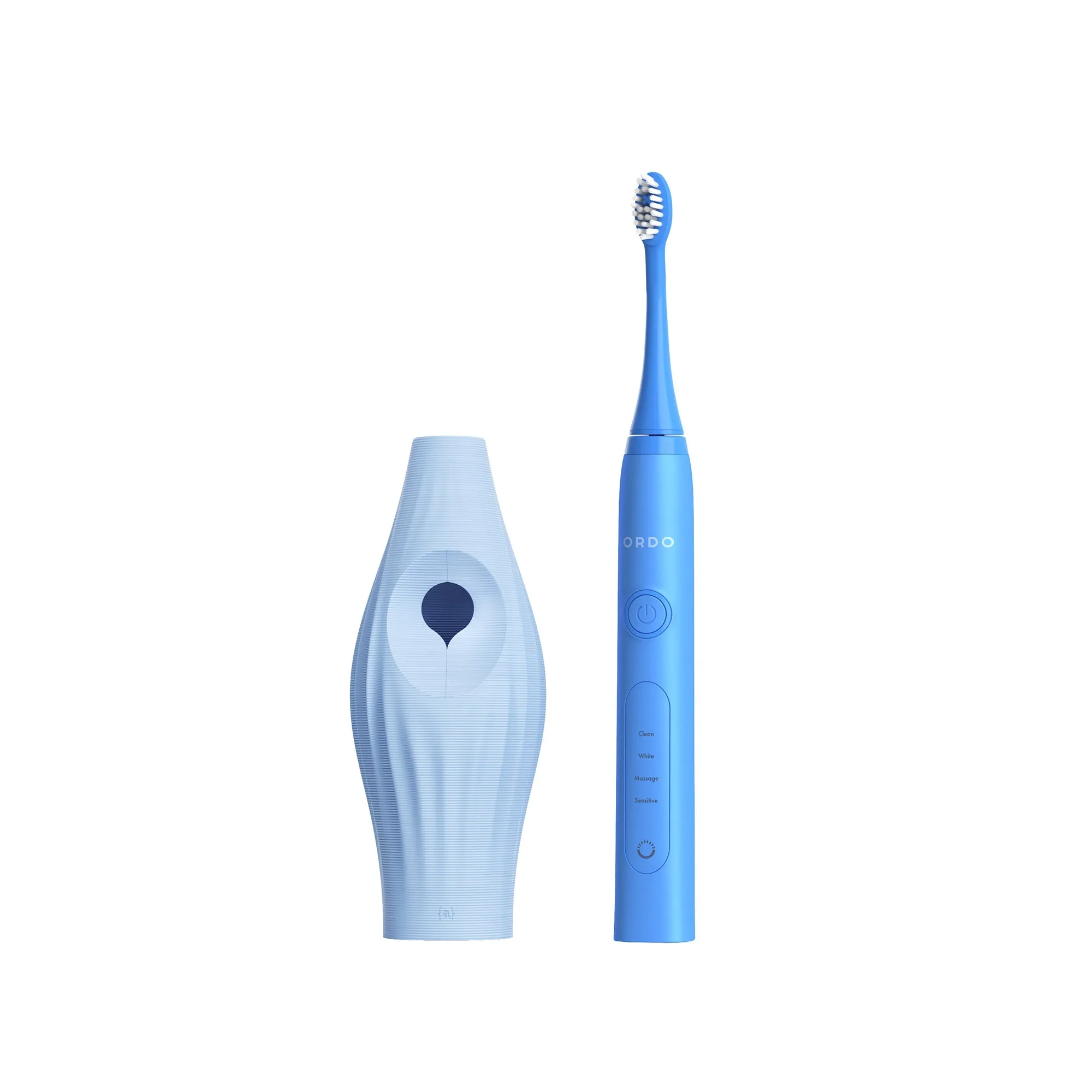 Ordo Sonic  Toothbrush & {access}ories Handle - Soft Blue Ball Medium Vertical