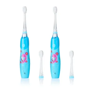 Pack of 2 KidzSonic® Flamingo Kids Electric Toothbrush (Ages 3  Years)