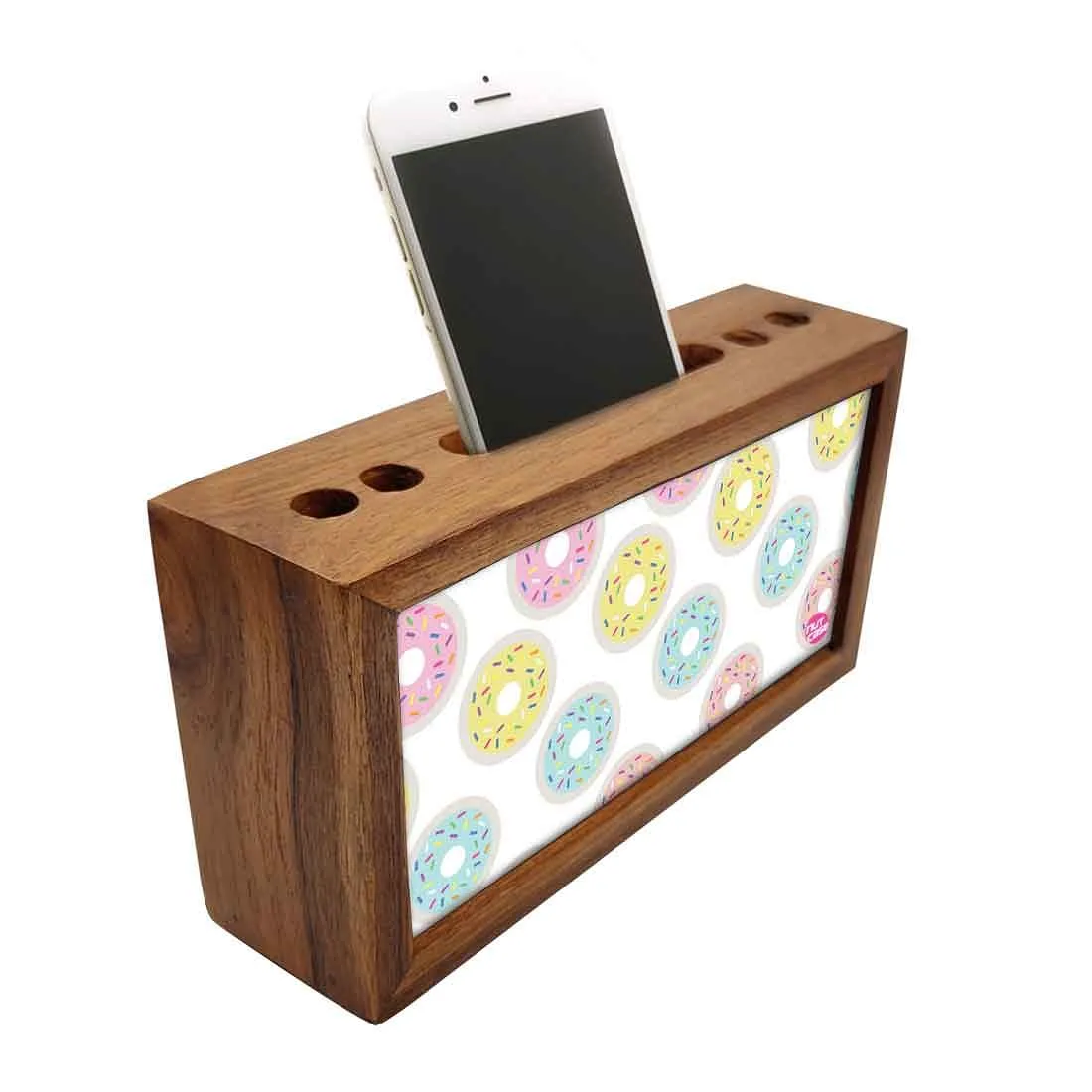 Pen Mobile Stand Holder Desk Organizer - Donuts