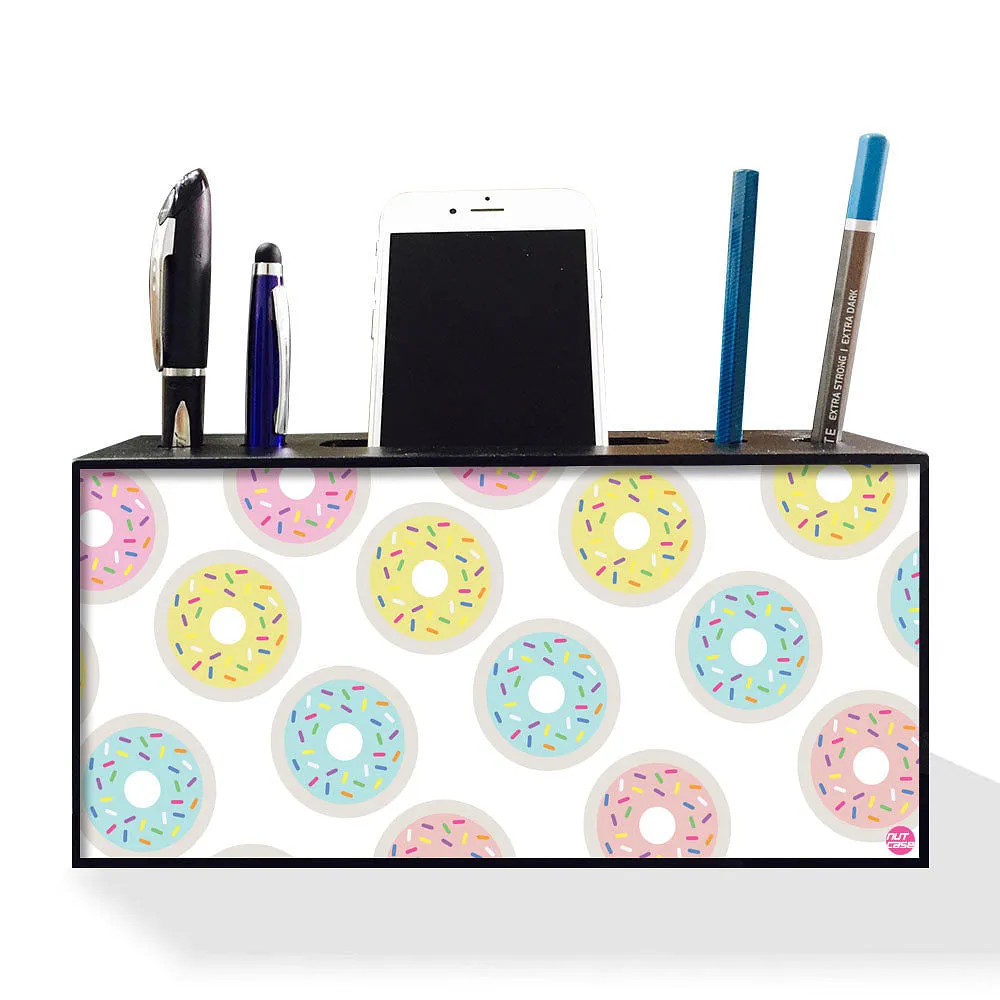 Pen Mobile Stand Holder Desk Organizer - Donuts