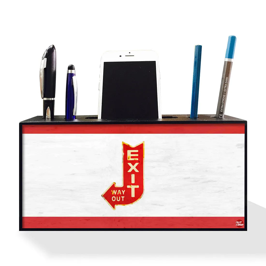 Pen Mobile Stand Holder Desk Organizer - Exit