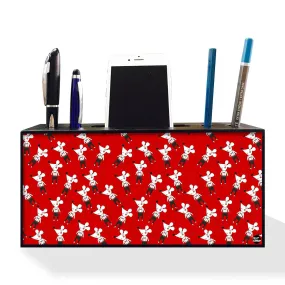 Pen Mobile Stand Holder Desk Organizer - Mouse Red