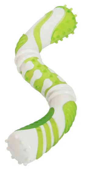 Pet Life - Denta-Twist -  Durable Dental Chew Toy for Dogs