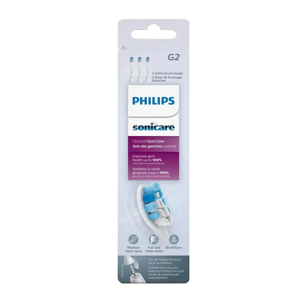 Philips Sonicare G2 Optimal Gum Care Toothbrush Heads - 3pk.