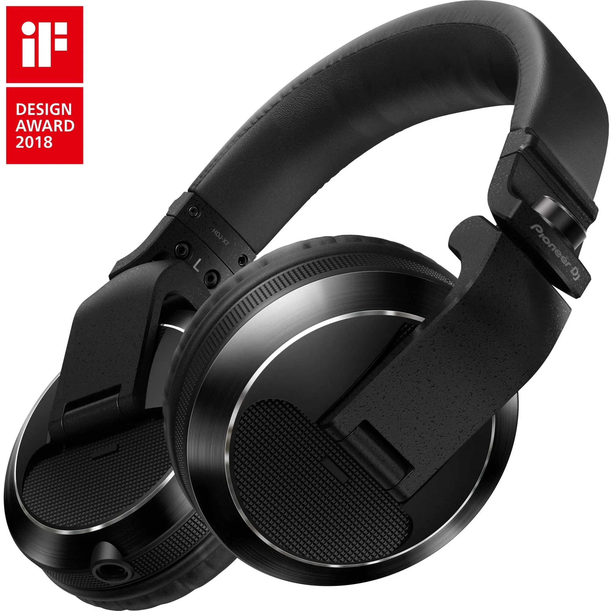 Pioneer DJ HDJ-X7-K Professional Over-Ear DJ Wired Studio Headphones, Audio Equipment for DJ Booth and Recording - Black