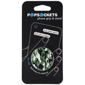 PopSockets Collapsible Grip & Stand for Phone and Tablets - Dark Green Camo