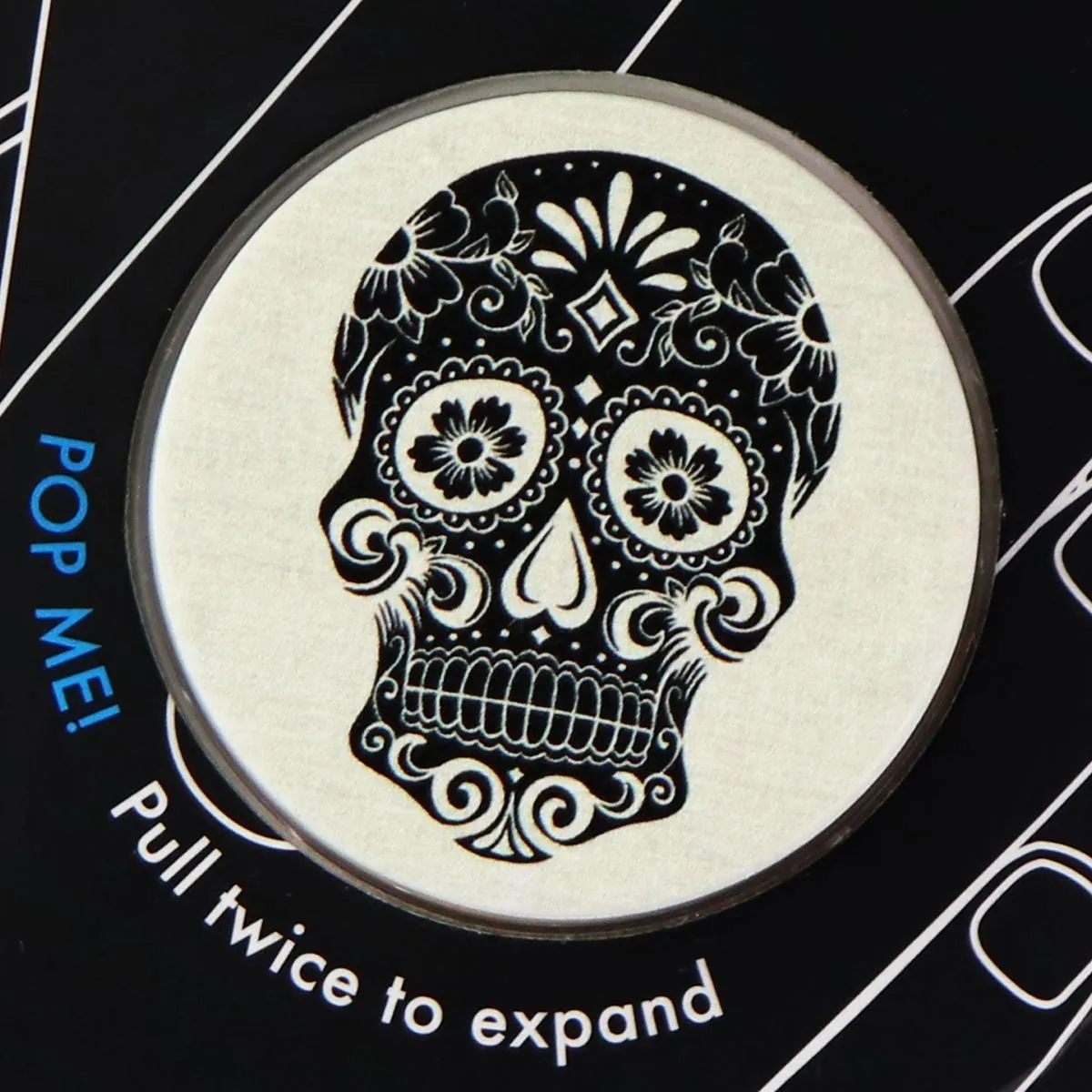 PopSockets Collapsible Grip & Stand for Phones & Tablets - Sugar Skull on Linen