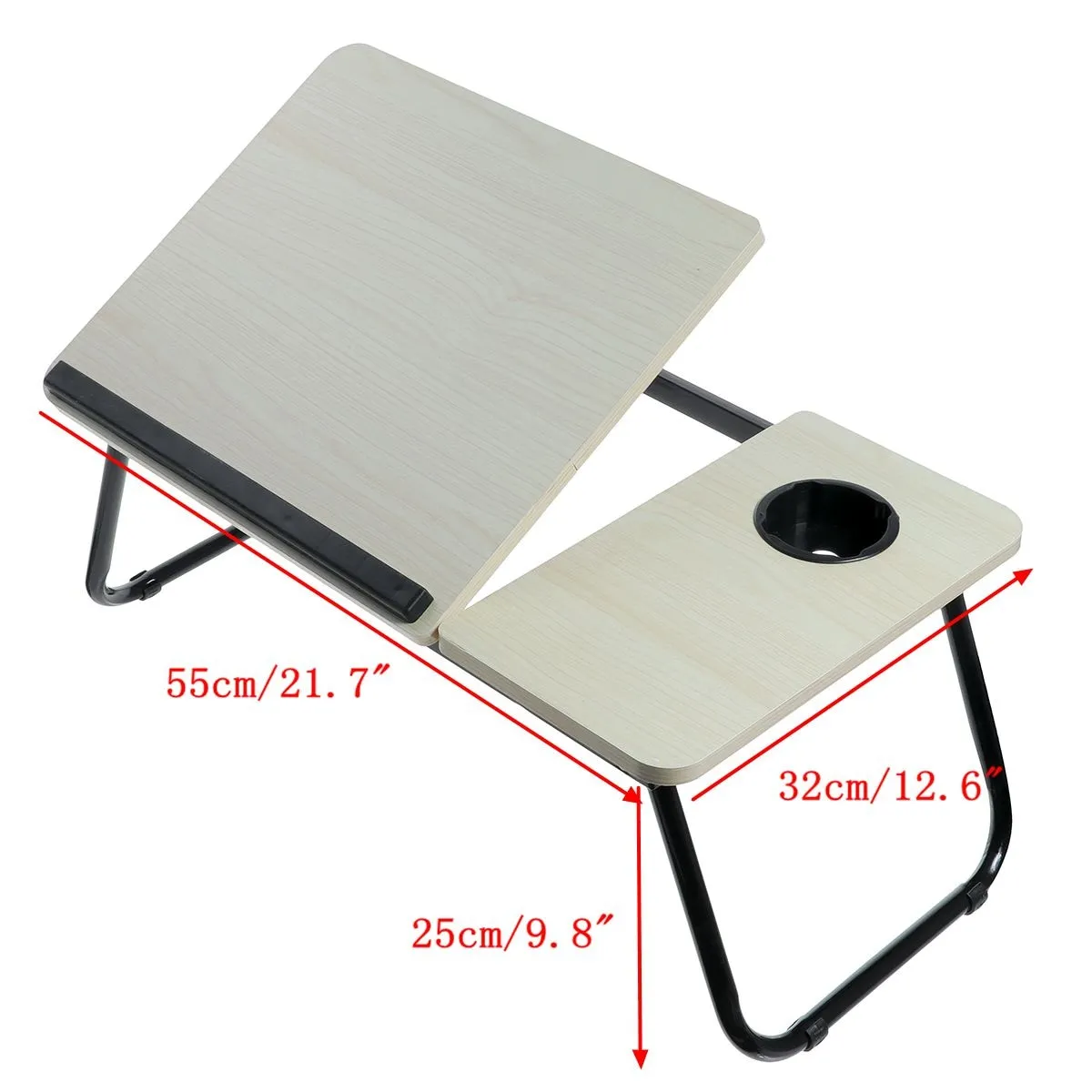 Portable Folding Laptop Stand Holder Study Table Desk Cooling Fan Foldable Computer Desk for Bed Sofa Tea Serving Table Stand