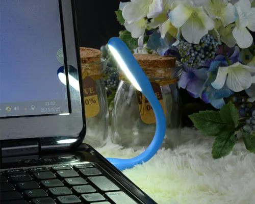 Portable Mini USB LED Light for Laptop Computer Night Reading - Black