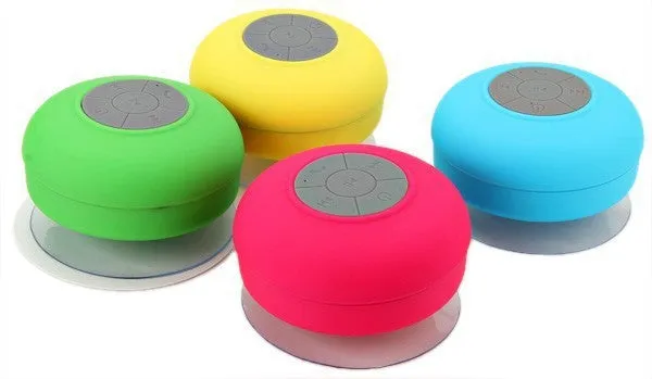 Portable Subwoofer Shower Waterproof Wireless Bluetooth Speaker Car Handsfree Receive Call Music Suction Mic For iPhone Samsung