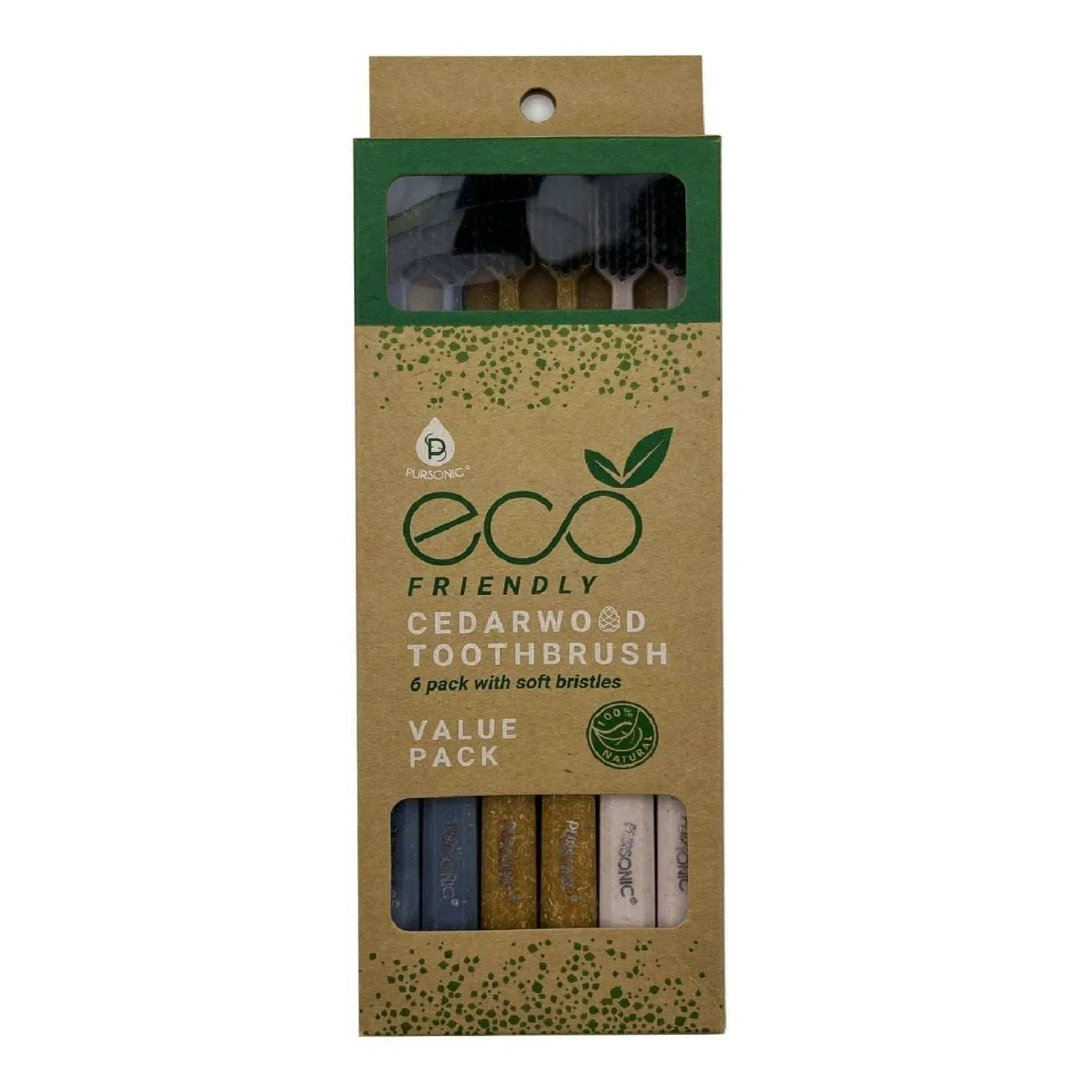 Pursonic Eco-Friendly Bamboo Toothbrushes & Charcoal Whitening Toothpaste