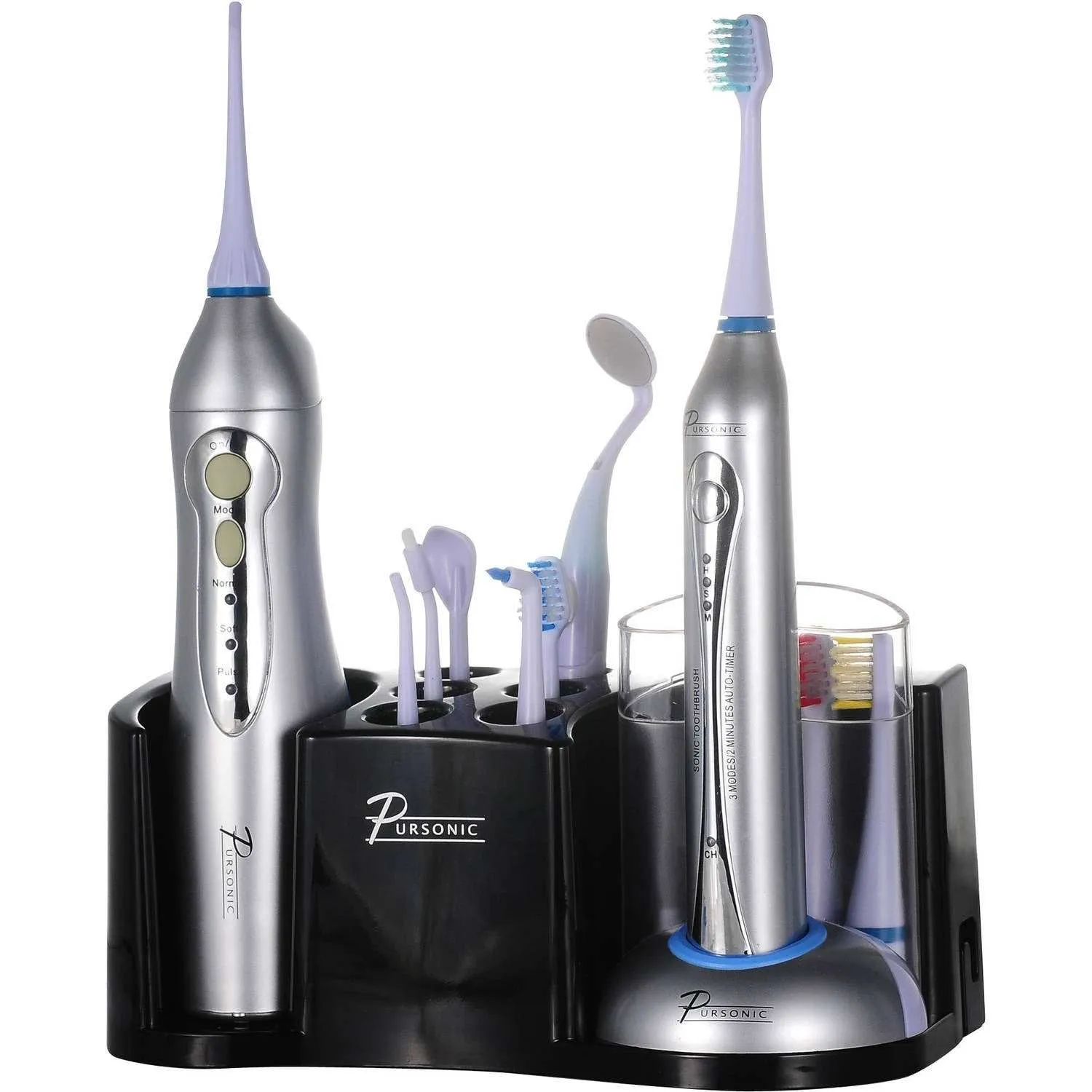 Pursonic Rechargeable Sonic Toothbrush and Rechargeable Water Flosser