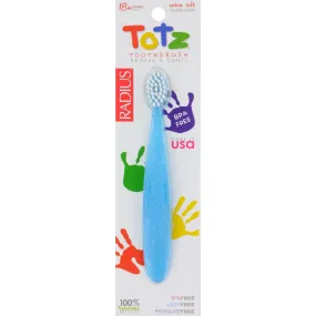 Radius Totz Toothbrush 18  Months - Extra Soft - Clear Sparkle - Case Of 6