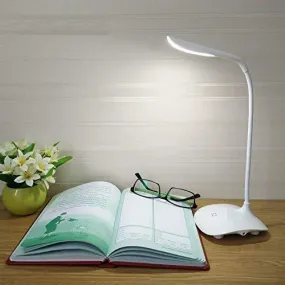 Rechargeable LED Touch On/Off Switch Desk Lamp Eye Protection Student Study Reading Dimmer Table Lamp USB Charging