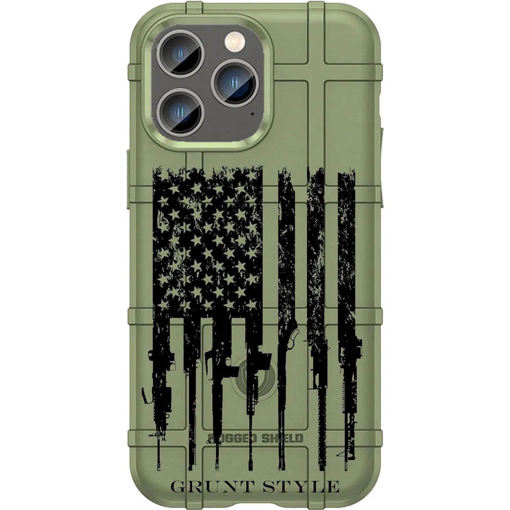 Rifle Flag Android & Apple Phone Cases