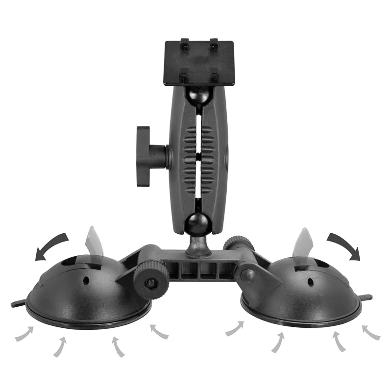 Robust™ Double Windshield Suction Mount - 4-Prong Pattern Compatible