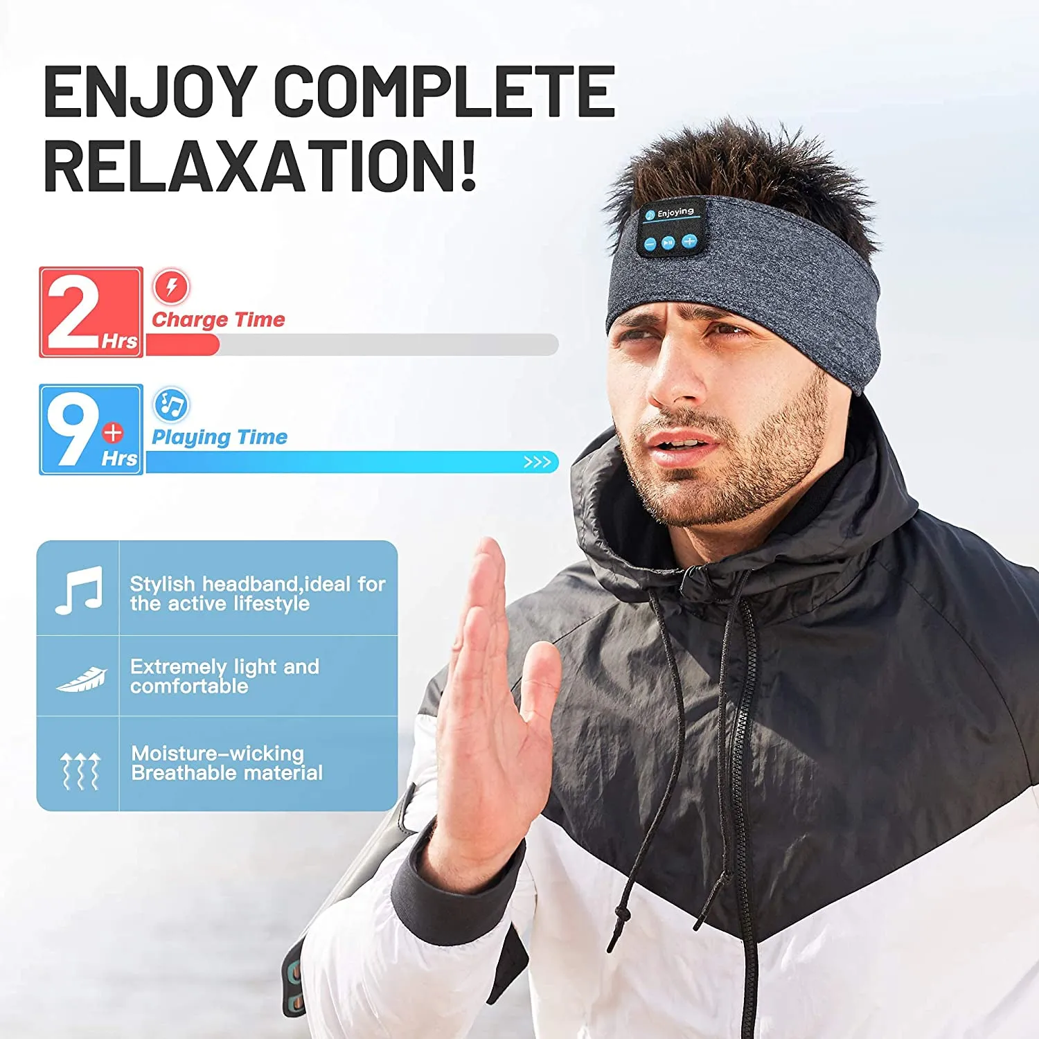 Sleep Headphones Wireless Bluetooth Sports Headband Headphones