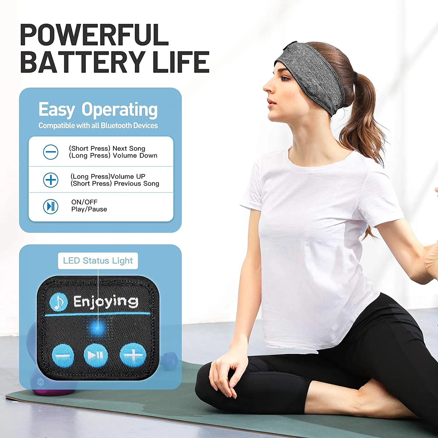 Sleep Headphones Wireless Bluetooth Sports Headband Headphones