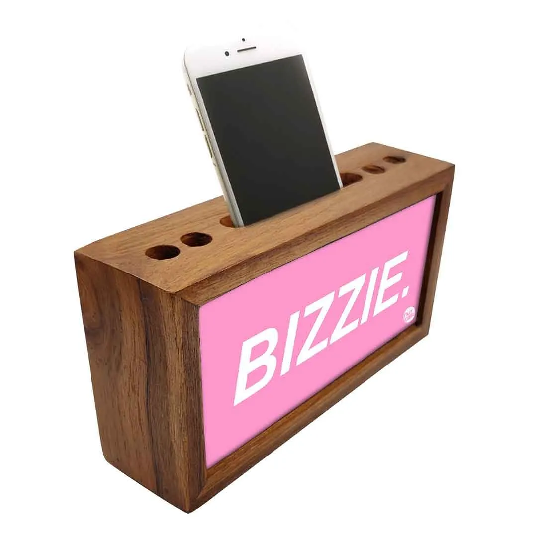 Small Mobile Stand With Pen Holder Desk Organizer for Office - BIZZIE