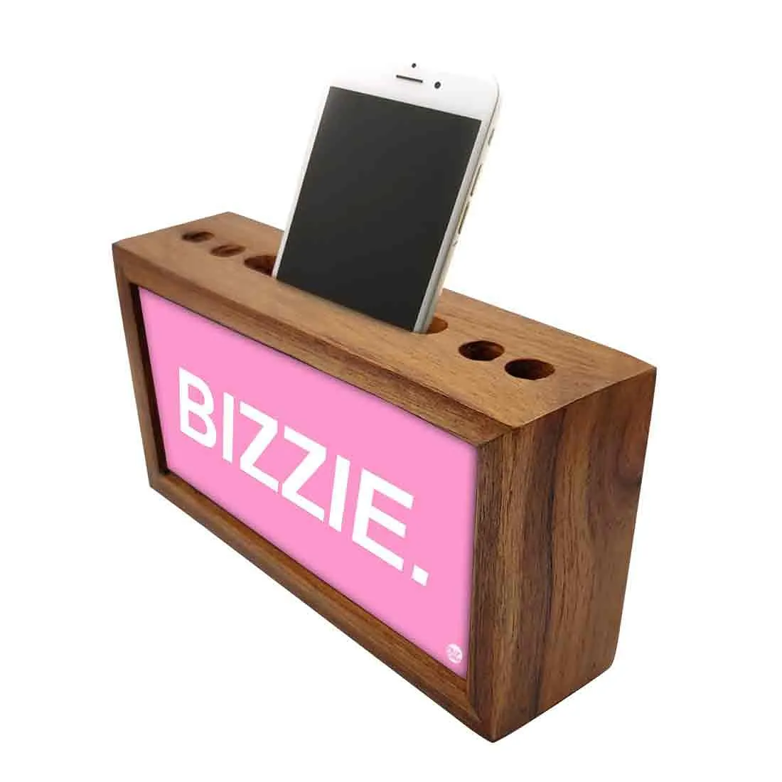 Small Mobile Stand With Pen Holder Desk Organizer for Office - BIZZIE