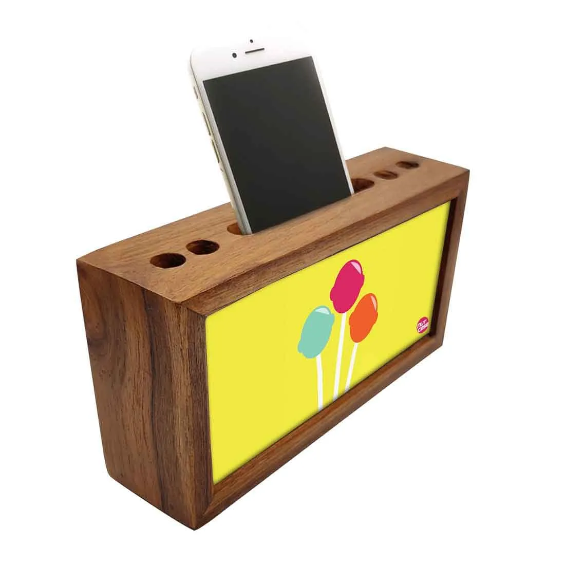 Small Wooden desk organizer - Lollipops