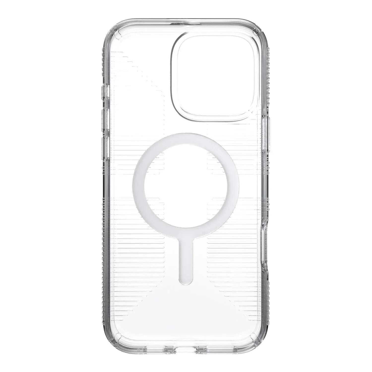 Speck Gemshell Grip MagSafe Case - Apple iPhone 16 Pro Max - Clear & Chrome (SPK150733-5085)