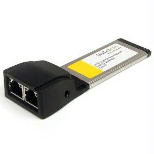 Startech Add 2 Gigabit Ethe Ports To Your Laptop, Through A Single Expresscard Slot -