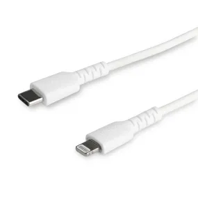 Startech.Com (1M) Durable White Usb-C To Lightning Cable, Heavy Duty Rugged Aramid Fiber Usb Type A To Lightning Charger