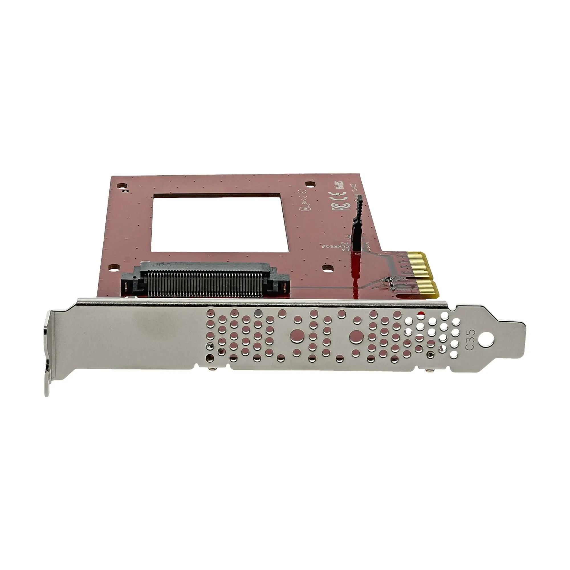 Startech.Com U.2 To Pcie Adapter - X4 Pcie - For 2.5" U.2 Nvme Ssd - Sff-8639 Pcie Adapter - U.2 Ssd - Pcie Ssd - U.2 Dr