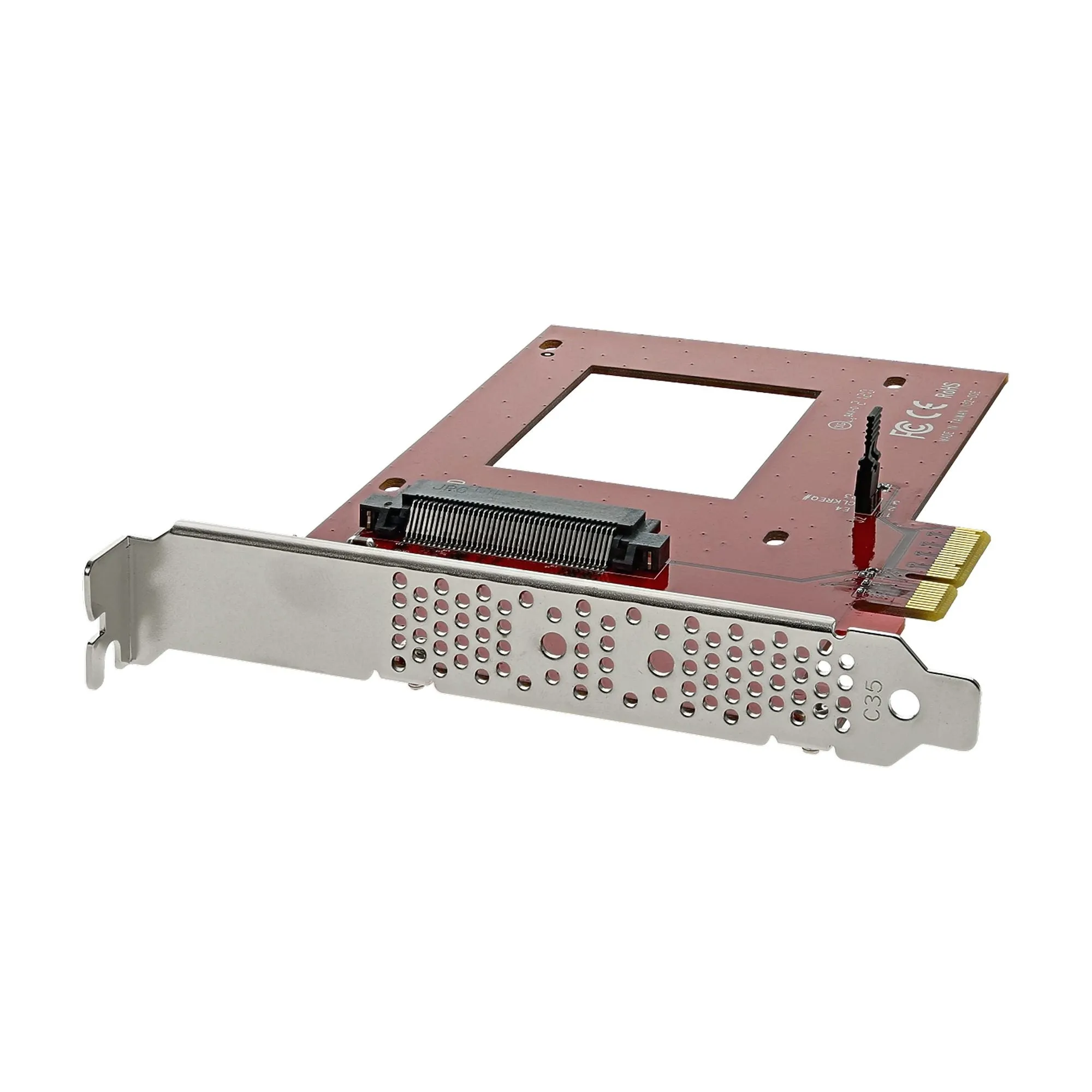 Startech.Com U.2 To Pcie Adapter - X4 Pcie - For 2.5" U.2 Nvme Ssd - Sff-8639 Pcie Adapter - U.2 Ssd - Pcie Ssd - U.2 Dr