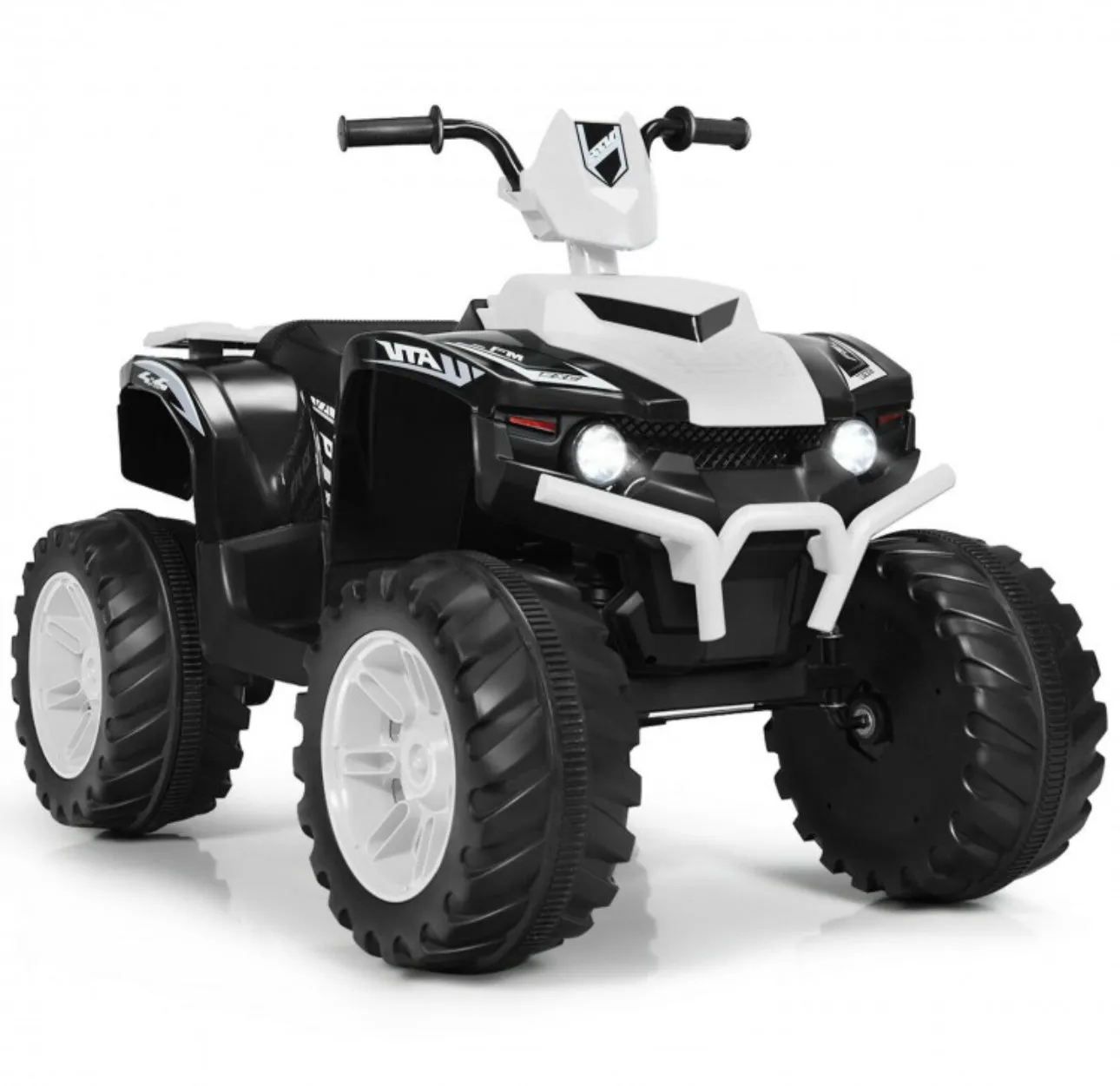 Super Cool 12V Kids Ride On ATV, Car 1 Seater | LED Lights | Heavy Duty Tires | Ages 3-7 | Music | 2 Speeds | Upgraded